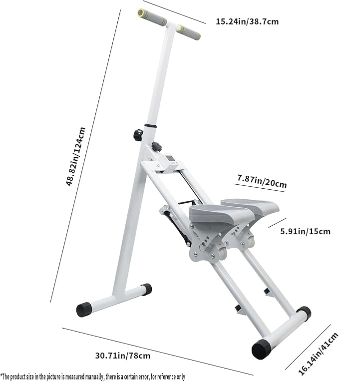 Stair Stepper for Home, Gym Exercise Vertical Climber Machine. Foldable Stair Climber. with Adjustable Pedal and Counter, Suitable for Indoor Aerobic Exercise.