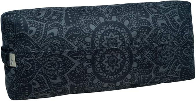 yogadesignlab | The Yoga Bolster | Comfortable, Supportive Eco-Friendly Luxury Yoga Cushion | Recycled Plastic Bottle Microfiber | Natural Cotton, Foam Filling