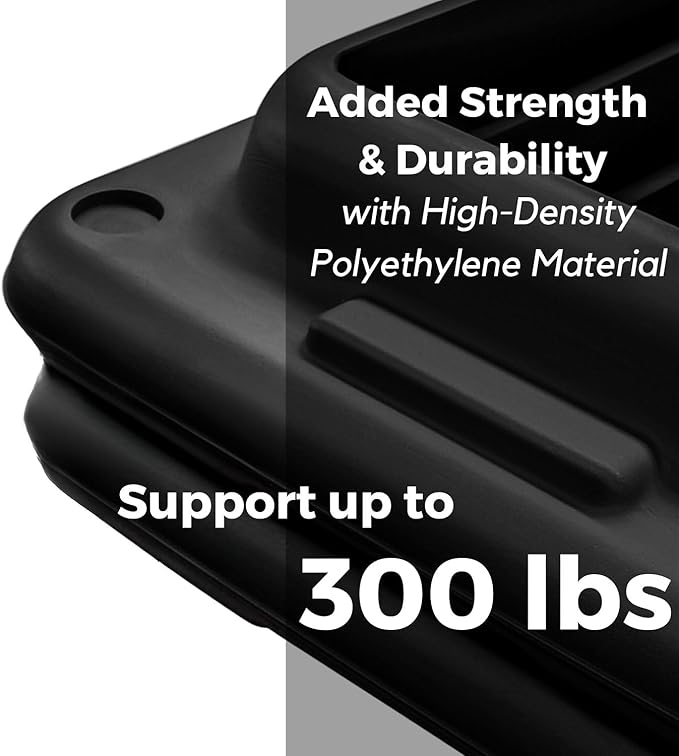 Yes4All 16"x16" Extra Adjustable Risers for Aerobic Exercise Workout Step Platform (Pair) - Not Included Aerobic Step Platform