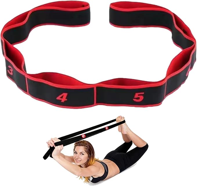 Numbered Resistance Bands for Glutes, 2026 Upgrade Fitness Resistance Band for Stretching and Yoga, Full Body Stretching Shaping, Home Exercise, Women's Home Training Equipment Glutes
