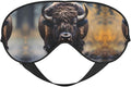 North American Bison Head-Mounted Double-Sided Light-Blocking Sleeping Eye mask to Protect Eyes and Relieve Eye Fatigue