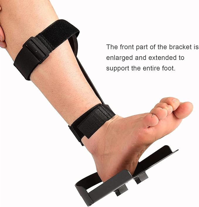 Electric Rehabilitation Machine Bracket, 1 Pair Fitness Bike Pedal Leg Fixed Bracket for Stroke Hemiplegia Rehabilitation Training Protective GEA (Left Foot)