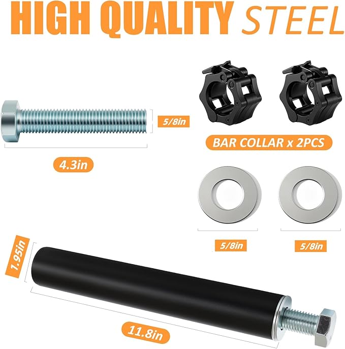 CAELUM Weight Plate Holder Power Rack Attachment, for 2 Inch Olympic Plate Storage, Squat Rack Holder Fits 2"x2", 2"x3", 3"x3" Power Cages