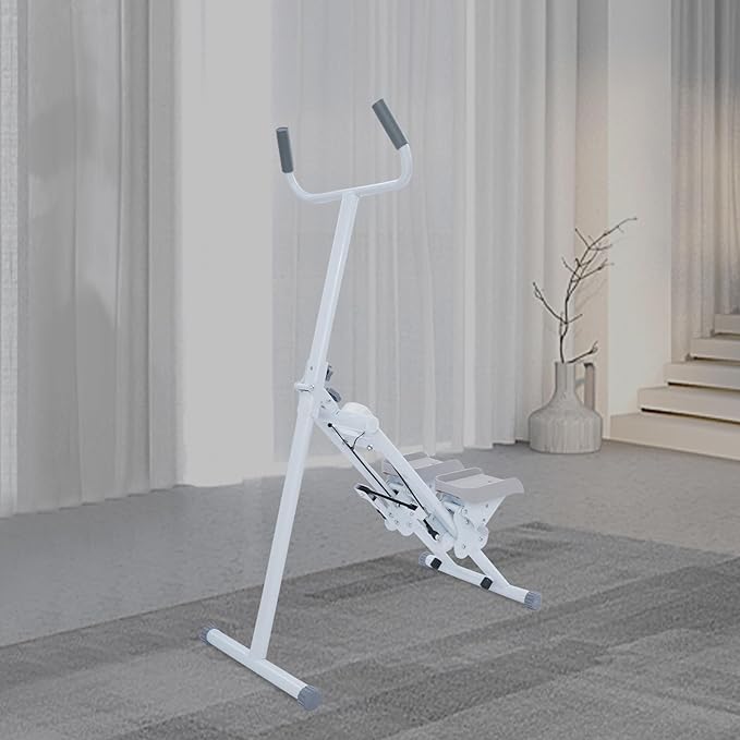 Stair Stepper Aerobics Climber, Folding Aerobics Climber, Vertical Cardio Exercise Climber, for Exercise at Home Full Body Workout Machine with Adjustable Step Range Handlebar & Pedals