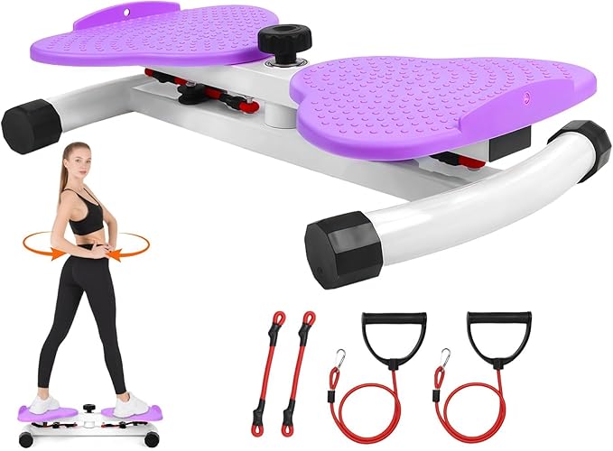Waist Twister Machine Exercise, Ab Twister Board for Slim Waist and Core Ab Exercise, Noiseless Ab Machine with 300 lbs Weight Capacity, Home Gym Workout Equipment for Women Men