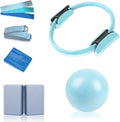 Pilates Essential Kit - Yoga Kits for Home Workout, with Pilates Ring and Ball Set, Resistance Bands for Toning Arms, Thighs/Legs & Core, Yoga Brick and 1.8-Metre Strap
