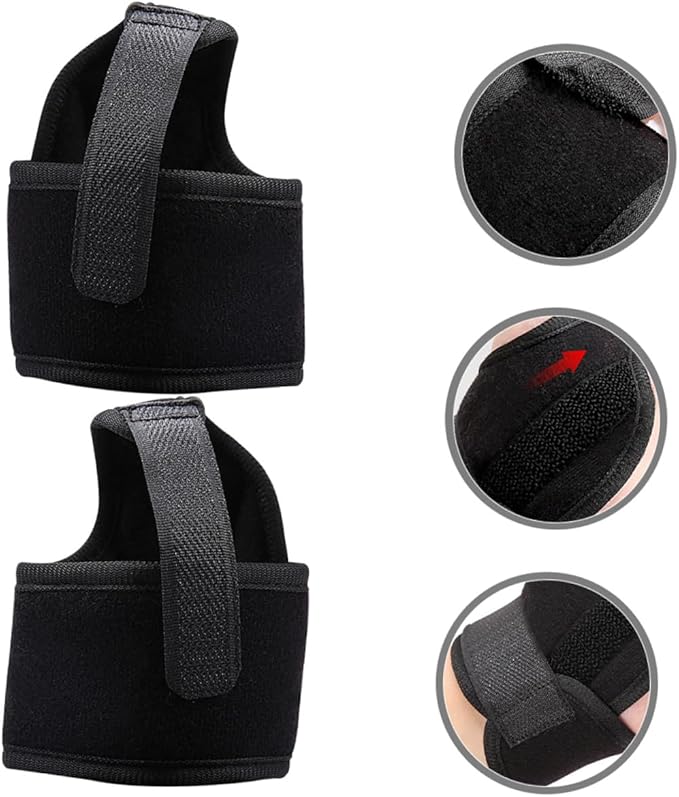 Toyvian 2pcs Sports Wrist Support Brace with Compression Fit, Breathable Wrist Wraps for Gym Weightlifting and Fitness, Left and Right Hand Stabilizer Wraps for Joint Protection