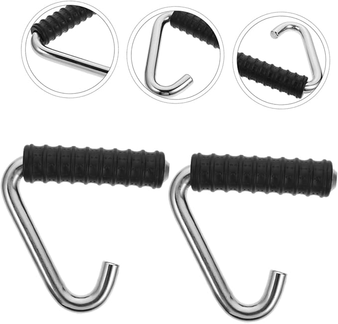 POPETPOP 2pcs Ergonomic Tension Rope Accessories Fitness Equipment Handles Gym Handles for Cables Strength Training Equipment