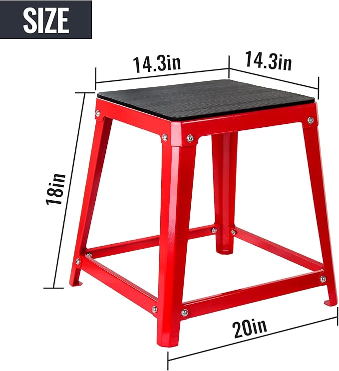 Plyometric Platform Box, 12/18/20/24 Inch Fitness Exercise Jump Box Step For Fitting, Plyometric Box Jumping Exercise Training