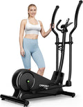 Caromix Elliptical Machine with Magnetic Resistance, Elliptical Exercise Machine for Home with LCD Monitor and Hyper-Quiet Magnetic Driving System, 300LBS Loading Capacity