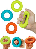 Grip Strength Trainer,Hand Grip Strengthener,Forearm Grip Workout - Grip Trainer Silicone Rings for Rock Climbing, Athletes & Stress Relief & Rehabilitation, 3 Resistance Levels(3 PCS)