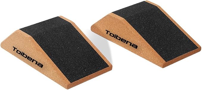 Squat Wedge Blocks Stretching blocks,Non-Slip Surface with Beveled Edges for Core Exercises,Natural Eco-Friendly/squats& weightlifting&yoga,Travel Friendly