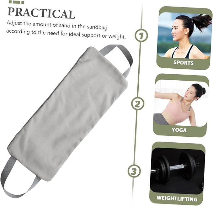 ERINGOGO Canvas Arm Slimming Sandbag Weight Training Bag for Yoga and Fitness Adjustable Weight for Home Workouts and Outdoor Exercises