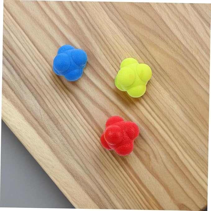 Garneck 6pcs Reflex Agility Balls Hand Eye Coordination Training Balls Reaction Speed Training Vision Lazy Eye Tennis
