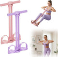 Pedal Resistance Bands with Handles, Upgrade 6-Tube Natural Rubber Foot Pedal Resistance Band, Multifunction Home Gym Equipment for Arms, Legs, Abdomen, Waist Training