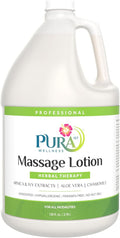Herbal Therapy 1 Gallon Massage Lotion, Aloe Vera, Professional, Massage Therapy, Deep Tissue, Unscented, Hypoallergenic, Natural Ingredients, Skin Hydrating, Moisturizing, Muscle Relief