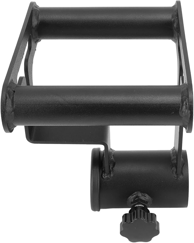T Bar Row Platform, T Bar Row Attachment with V Bar Landmine Handle, Iron Barbell Accessory for Home Gym, Compact Portable Strength Training Equipment with Safety Lock for Upper Bo