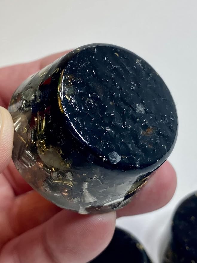 Black Tourmaline Orgone Generator Energy Accumulator 528Hz/7.83Hz/Advance Harmonics Many Beautiful Ingredients and Colors! (Black Tourmaline)