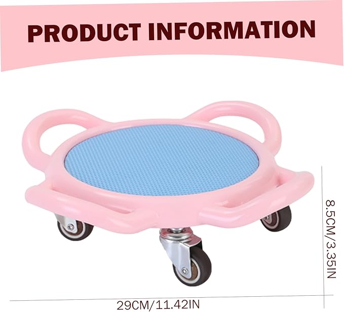 360掳 Rotating Ab Roller Wheel Portable Exercise Board with Mat for Home Workout
