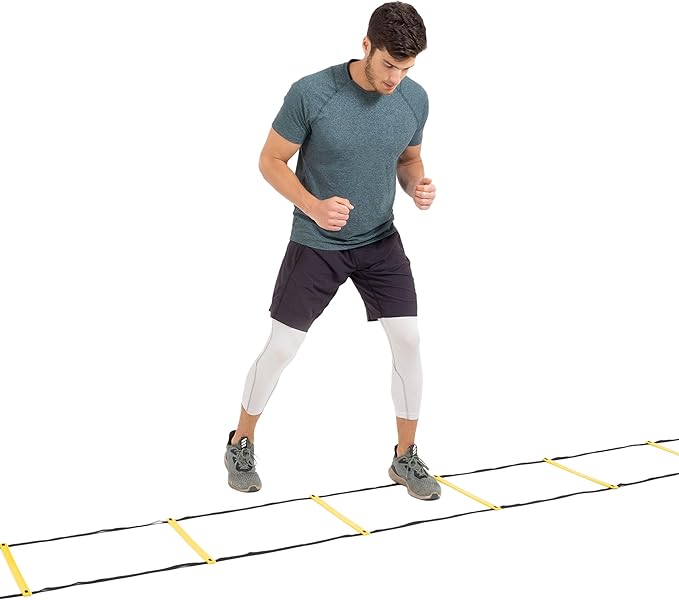 ProsourceFit Speed Agility Ladder 8, 12 and 20 Rung for Speed Training and Sports Agility Workouts with Free Carrying Bag