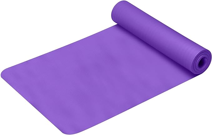 Non-Slip Yoga Mats for Men & Women, 1/5 Inch Extra Thick Anti-Tear High Density Non-Slip Exercise Mats with Carrying Strap,Pink Yoga Mat for Fitness Floor Stretching Home Pilates Gym