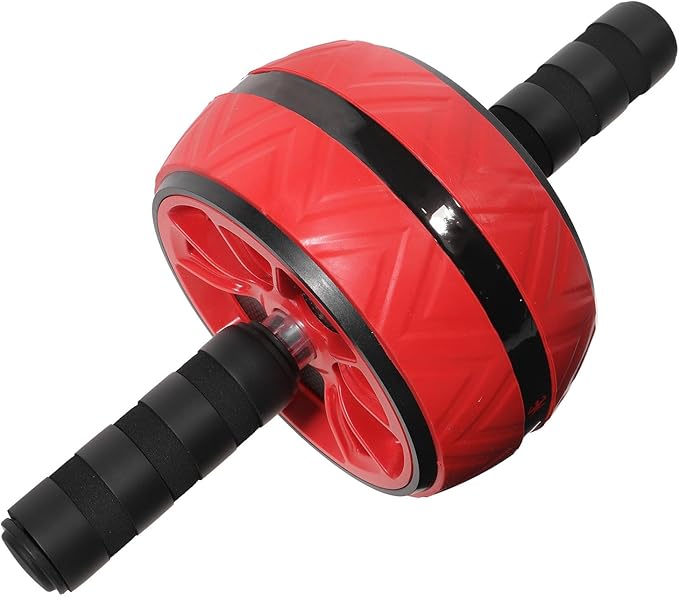 Toyvian Ab Roller Wheel Fitness Roller with Knee Pad for Core Strength Training Silent Abdominal Workout Equipment for Home Gym and Fitness