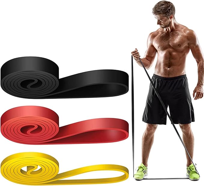 Resistance Bands for Arms, Elastic Stretch Multifunction Exercise Band,15 Lbs Heavy Duty Silicone Pull Up Bands for Gym Fitness Home Pilates Stretching Arms Yoga Strength Muscle Training Shoulder
