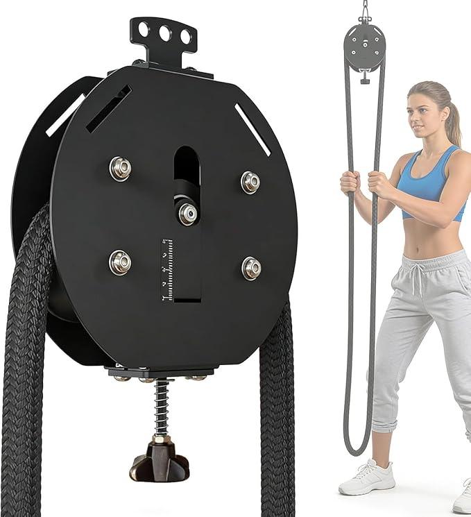 Endless Rope Trainer, Home Gym Equipment, Pulley Cable Machine System with Adjustable Resistance, Full Body Workout Tool, Portable Rope Exercise System for Athletes, HIIT & Functional Workouts