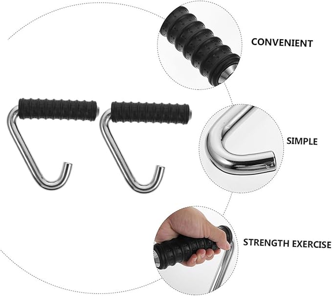 2pcs Hook Type Handles for Strength Training Equipment Home Gym Handles Fitness Accessory