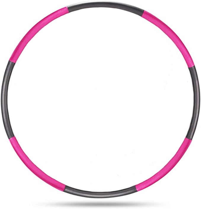 Auoxer Fitness Exercise Weighted Hoops, Lose Weight Fast by Fun Way to Workout, Fat Burning Healthy Model Sports Life, Detachable and Size Adjustable Design