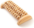 tuuli Wooden Foot Massager, Grooved Muscle Roller, Helps Ease Muscle Tension and Improve Blood Circulation, Natural Wood Therapy Massage Tools for Feet (M)