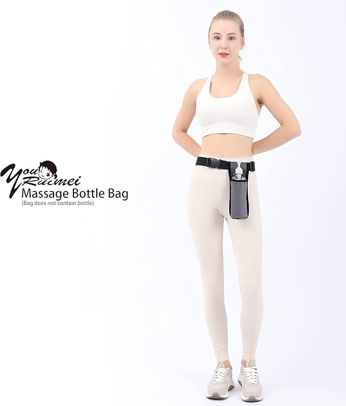 Massage Bottle Holster -2 Adjustable Massage oil Bottle Pack (Green, 1 Bottle)