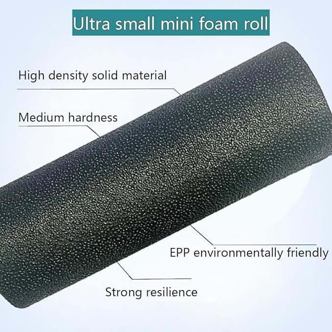 Extra Mini Foam Roller - High Density Massage Roller, Extra Small Yoga Roller for Physical Therapy, Myofascial Release, Deep Tissue & Muscle Recovery of Arms and Legs
