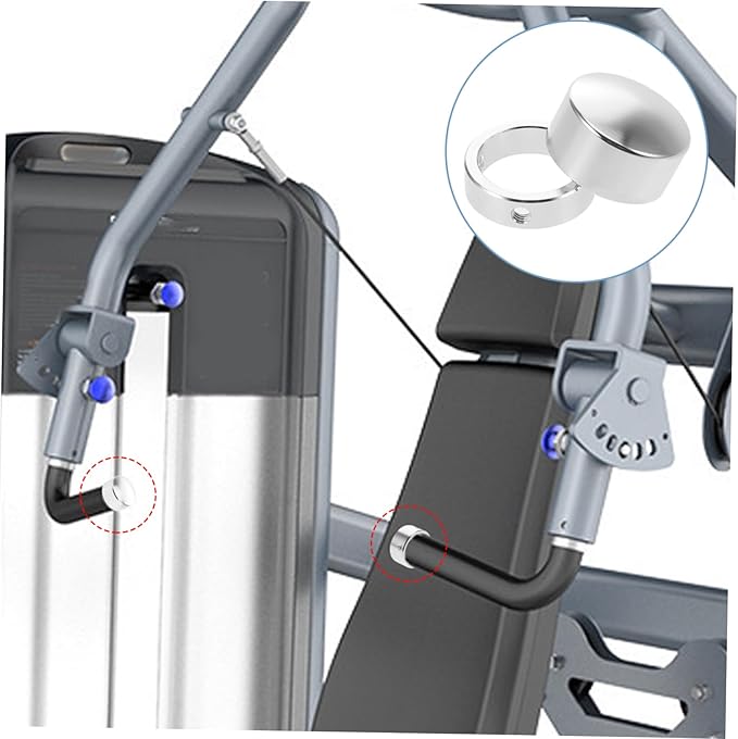 balacoo Lightweight Aluminum Alloy Fitness Handle End Cap Easy to Install Durable End Cover for Strength Training Equipment Compatible with Tubing Set