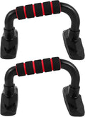 Mikinona Push-up Frame Hand Grip Bars Crimson Metal Bodybuilding Tool Home Fitness Equipment Muscle Strength Training Pushup Stand for Arm Workout