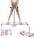 Pink Ski Exercise Machine, 32.68-38.59in Adjustable, 220.46lb Capacity, Pelvic and Thigh Trainer for Home Workouts