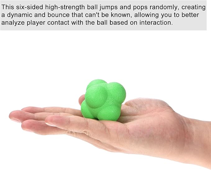 PATIKIL Bounce Reaction Balls Coordination Training Ball, Agility Trainer TPR High Difficulty for Speed Reflex