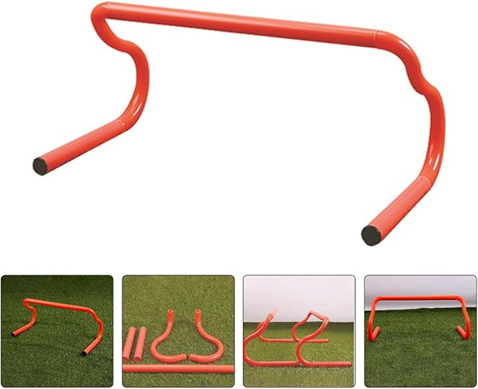 Happyyami 3pcs Detachable Speed Hurdles for Agility Training Adjustable Sports Equipment for Boys and Girls Athletes Soccer Basketball Football Easy Assembly Portable Design