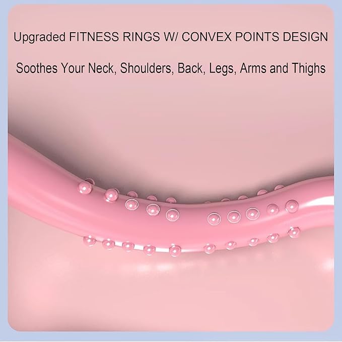 2Pcs Yoga Ring for Leg Calves, Pilates Circle Ring for Back Toning Thighs Abs and Legs, Fitness Rings for Yoga, Pilates, Gymnastics Exercise Workout