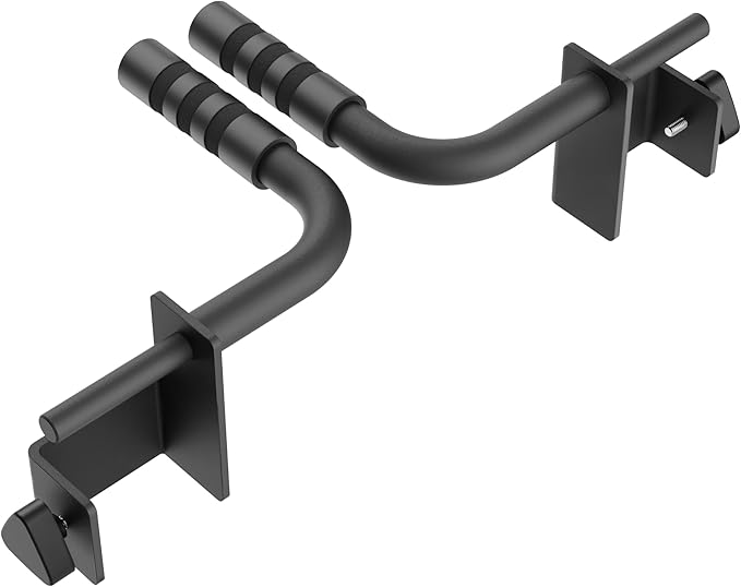 Synergee Dip Handles for Power and Squat Racks. Dip Stand Compatible with 2x2, 2x3, and 3x3 Racks. Dip Bars for Tricep Dips, Bodyweight Training, and Upper Body Workouts