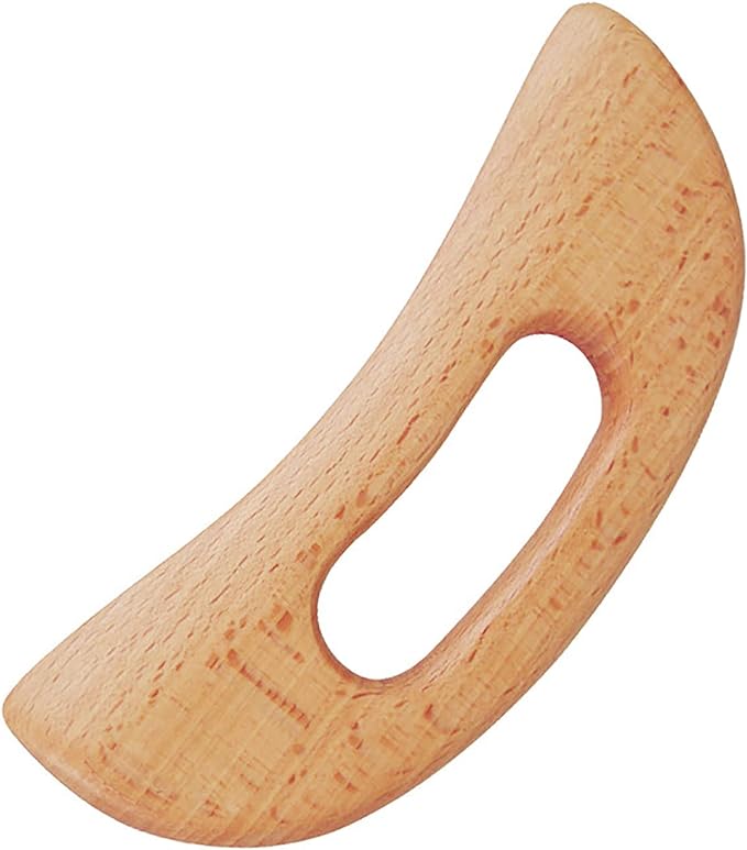 FKYzixeh Lymphatic Drainage Massager, Wooden Gua Sha Tool for Body, Manual Massage Scraper for Anti Cellulite and Relieve Muscle Fatigue, Body Gua Sha Paddle (Style A)