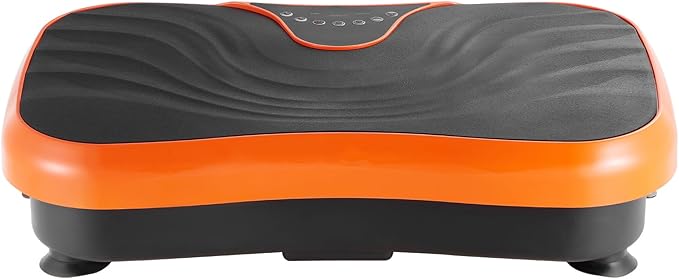 Happybuy Vibration Plate Exercise Equipment - The Ideal Whole Body Vibrating Platform for Both Women and Men. It's Designed for Lymphatic Drainage and Weight Loss, Comes with 2 Resistance Bands.