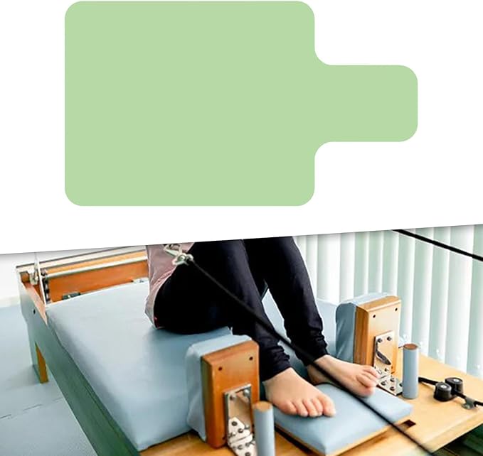 Pilates Mat for Reformer Portable 39 X 24inch Nonslip Cover Suede Cloth Rubber Lightweight Fitness Gym Travel Gym Accessories