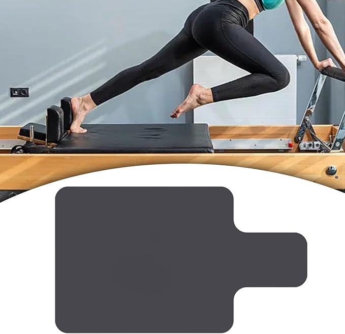 Pilates Mat for Reformer Portable 39 X 24inch Nonslip Cover Suede Cloth Rubber Lightweight Fitness Gym Travel Gym Accessories