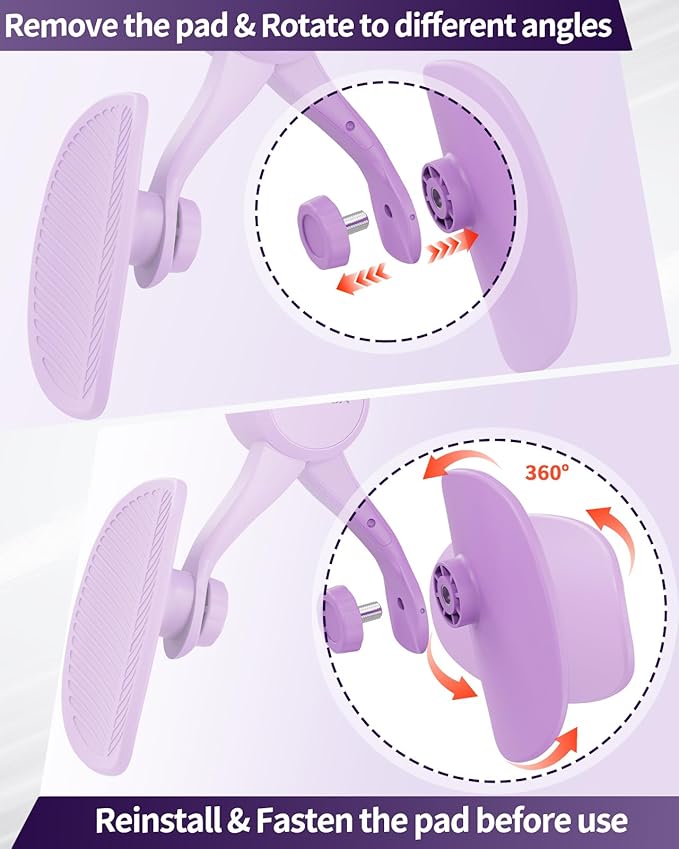 Thigh Trainer, Pelvic Floor Muscle Trainer Adjustable Resistance Inner Thigh Exerciser, Kegel Trainer for Postpartum Rehabilitation 20LB Resistance Band Pelvic Floor Strengthening