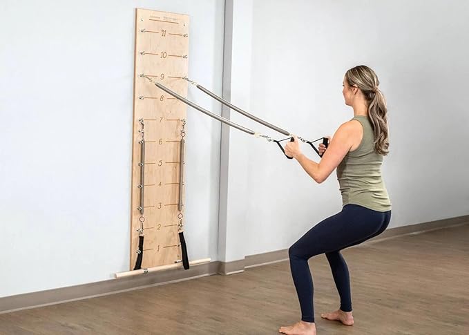 Pilates Pro Chair Springs ﻿Pilates Springboard Yoga Wall Mounted Pilates Equipment Board Music Wire Steel Tension Spring Set