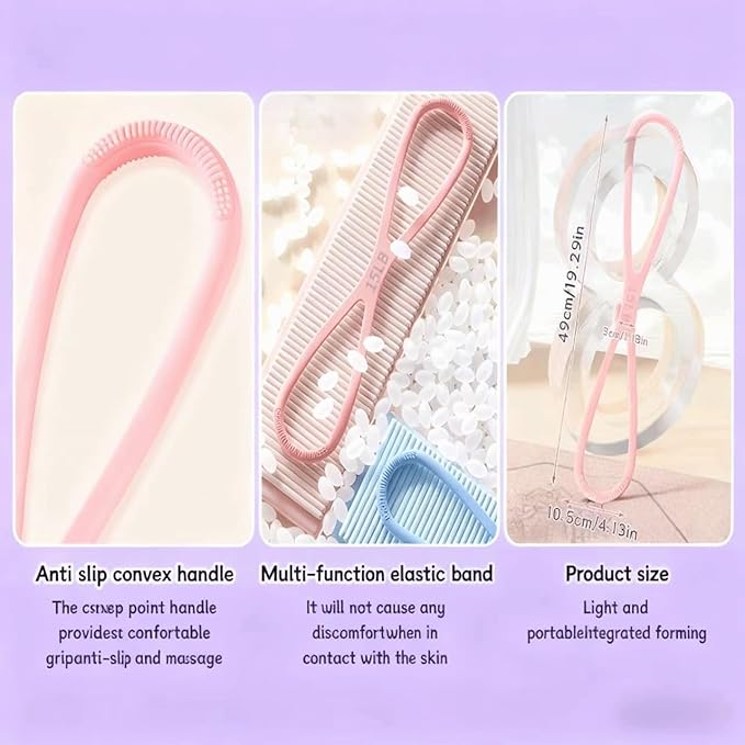 3-Pack Figure 8 Resistance Band (15/25/35 lbs) - Non-Slip Handles Fitness Strength Bands for Full Body Workouts, Yoga, Stretching & Home Fitness