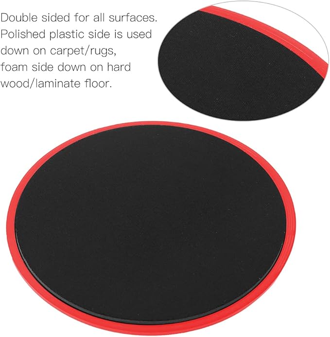 Fitness Sliding Discs, Core Slider Workout Equipment, Low - Impact Sliding Disks for Home Gym, Smooth Slide Mat for Abs, Strength and Stability Training