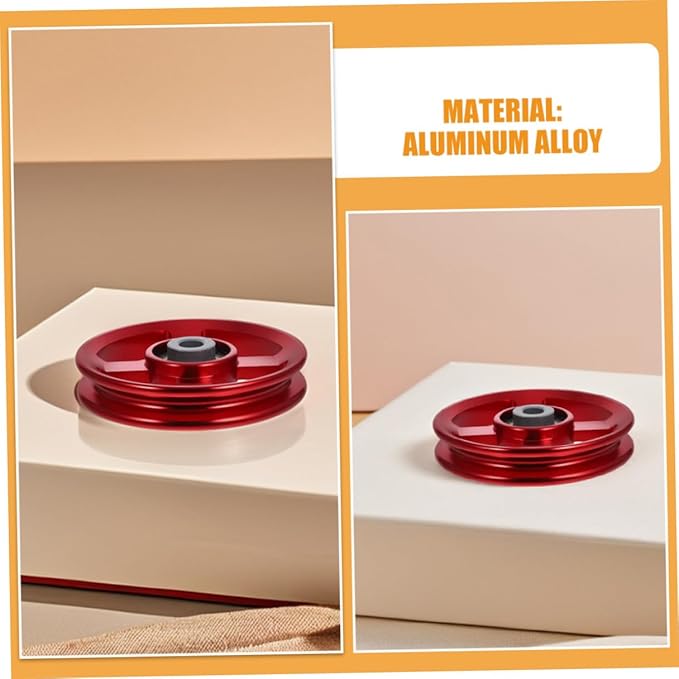 3pcs Aluminum Alloy Fitness Pulley Wheels Cable Pulley System Gym Equipment Replacement for Home Weight Training Strength Exercise Attachments