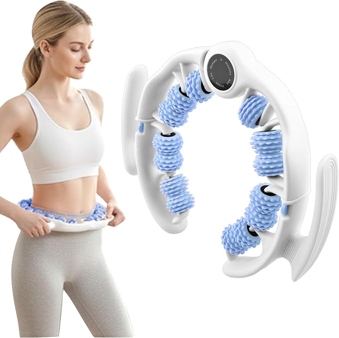 Cellulite Massage Tool, Lymphatic Drainage Cellulite Remover for Legs, Anti-Cellulite Massager with Detachable Roller Handles for Thighs, Legs & Buttocks(Color:Blue)